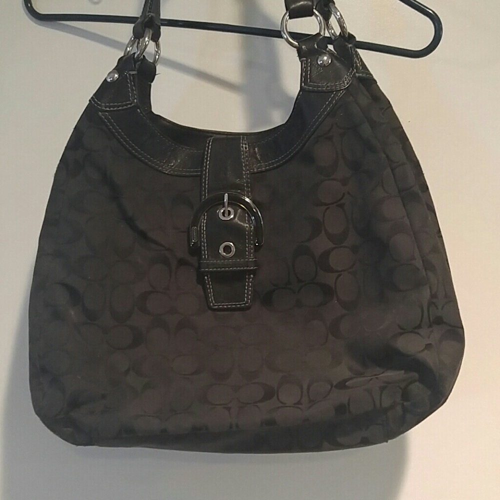 Coach signature print bag